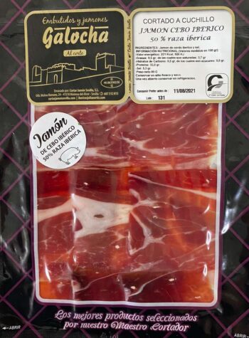 Jamón Cebo Ibérico Mano Galocha